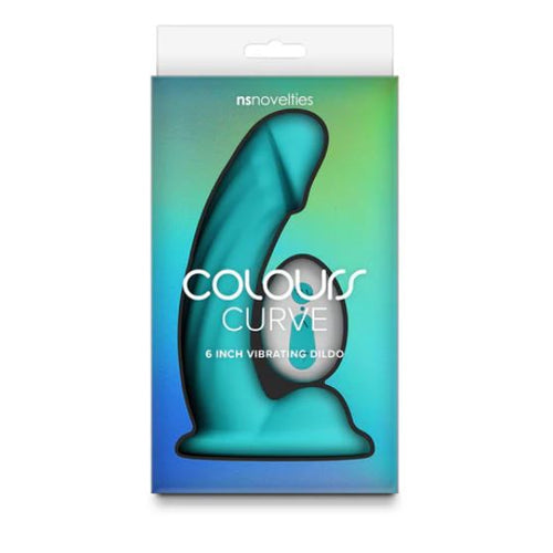 COLOURS CURVE VIBR. 6' DILDO TEAL - NSN040257