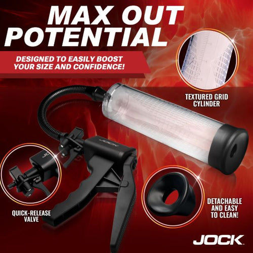 JOCK ADVANCED AMP UP PENIS PUMP W/TRIGGER HANDLE - CN1034