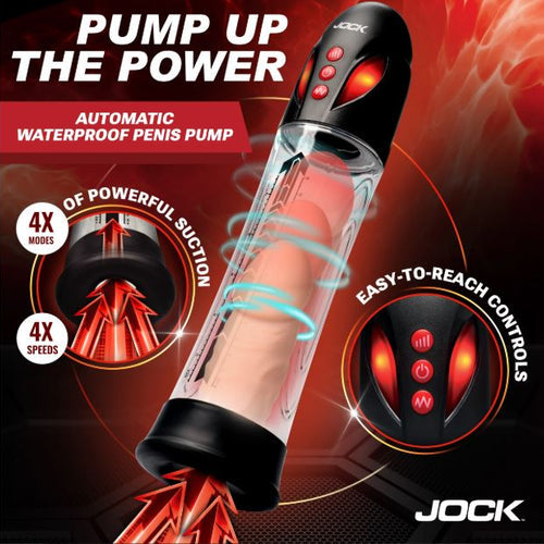 JOCK ADVANCED POWER UP AUTOMAT WATERPROOF PENIS PUMP - CN1037