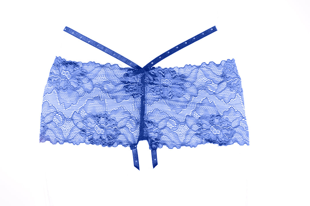 Kelly Crotchless Shorts - 15-8502B