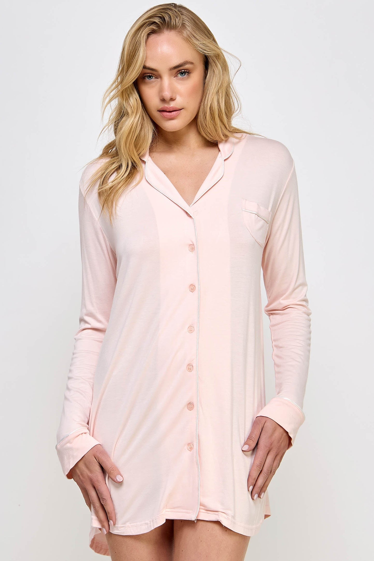 2088 Mahina Sleep Shirt-Pinkfoxxx