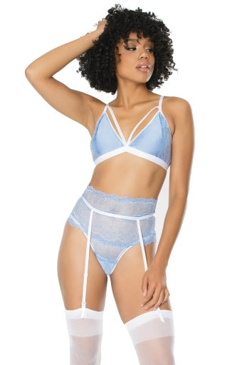 21110 - Bralette| Garter Belt| And G-String