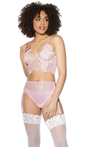 21505 - Bra Garter Belt And Panty