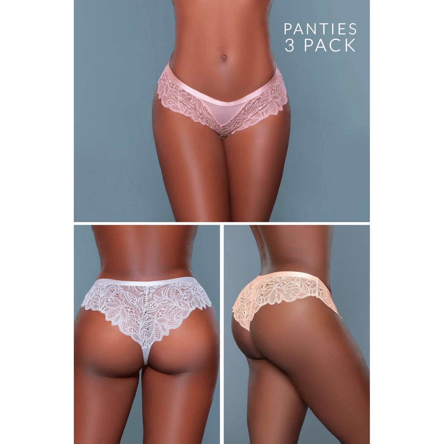 2212B Wren Cheeky 3 Pack-Pinkfoxxx