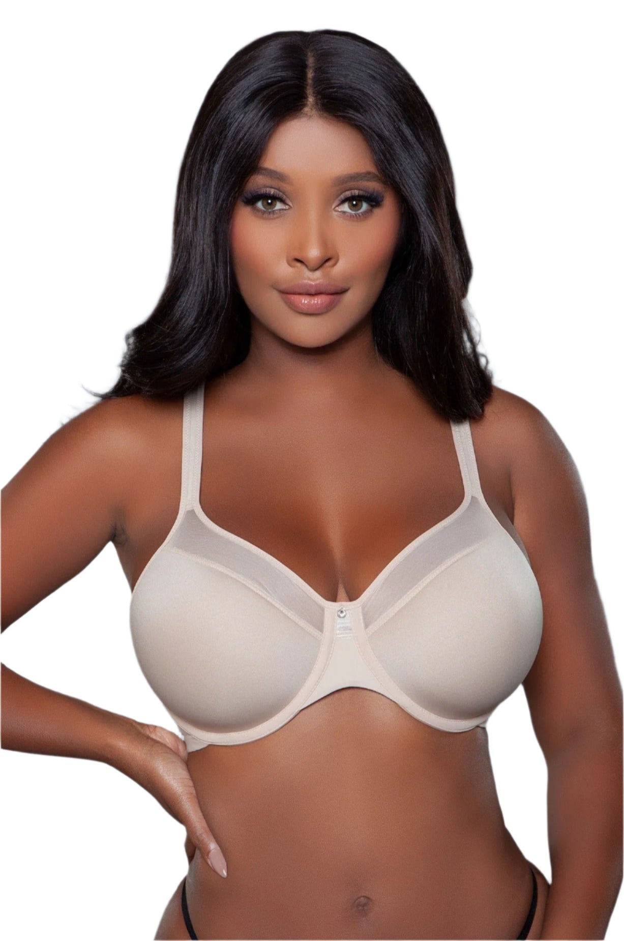 2215 Seamless Kristy Full Coverage Bra-Pinkfoxxx