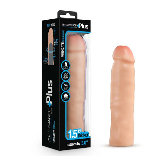 PERFORMANCE PLUS 3IN SILICONE PENIS XTENDER BEIGE - BN22283