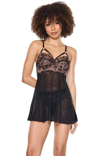 24302 - Babydoll & Thong