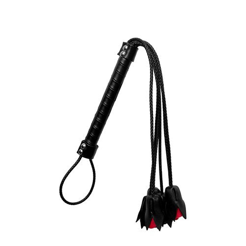 Turn up the heat with this elegantly crafted whip, featuring premium faux leather and intr