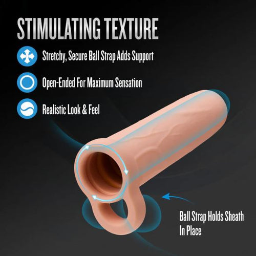 PERFORMANCE PENIS EXTENDER ENHANCEMENTE SLEEVE 5.75 VANILLA" - BN26843