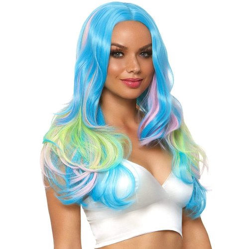 27" Mystic Hue Multi Color Wavy Long Wig - A2833 10122