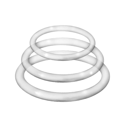 ENHANCER SILICONE COCKRINGS CLEAR