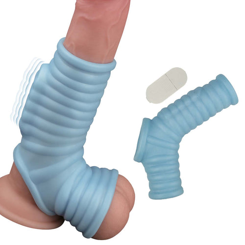 VIBRATING POWER SLEEVE RIBBED FIT - BLUE
