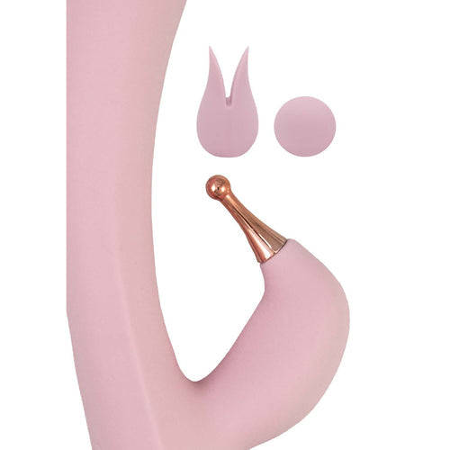 GODDESS TRI-TIP PERSONAL MASSAGER - PINK