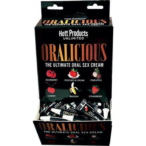 ORALICIOUS ASST FLAVORS 144PC DISPLAY 2ML TUBES