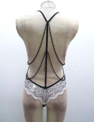 34431 - CASCADE BACK TEDDY-Pinkfoxxx