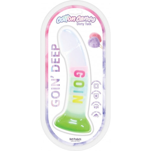 COTTON CANDY GOIN DEEP 7 DILDO SILICONE "