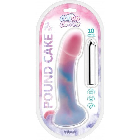 COTTON CANDY POUND CAKE 7.5 SILICONE DILDO "