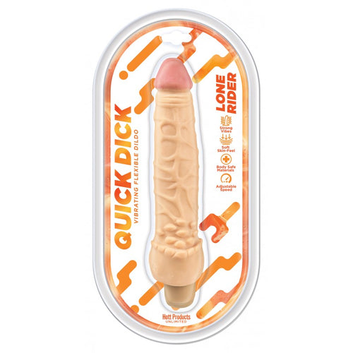 QUICK DICK LONE RIDER VIBRATION REALISTIC DILDO