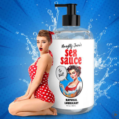 SS NAUGHTY JANES SEX SAUCE NATURAL LUBE 16 OZ - XRAH39616OZ