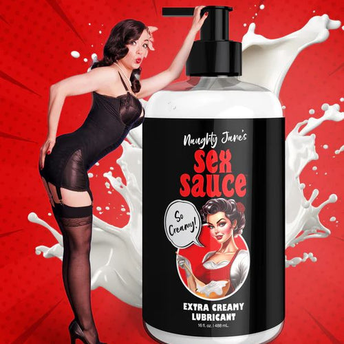 SS NAUGHTY JANES SEX SAUCE EXTRA CREAMY LUBE 16 OZ - XRAH39716OZ