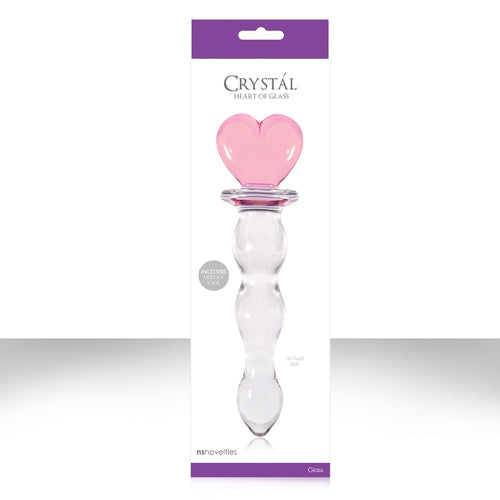 CRYSTAL HEART OF GLASS PINK - NSN070514