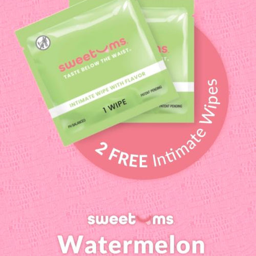 SWEETUMS FLUTTER THONG W/ WIPES WATERMELON L/XL