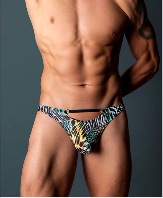 GO WILD! THONG W/RINGS S/M - MP439295MUSM