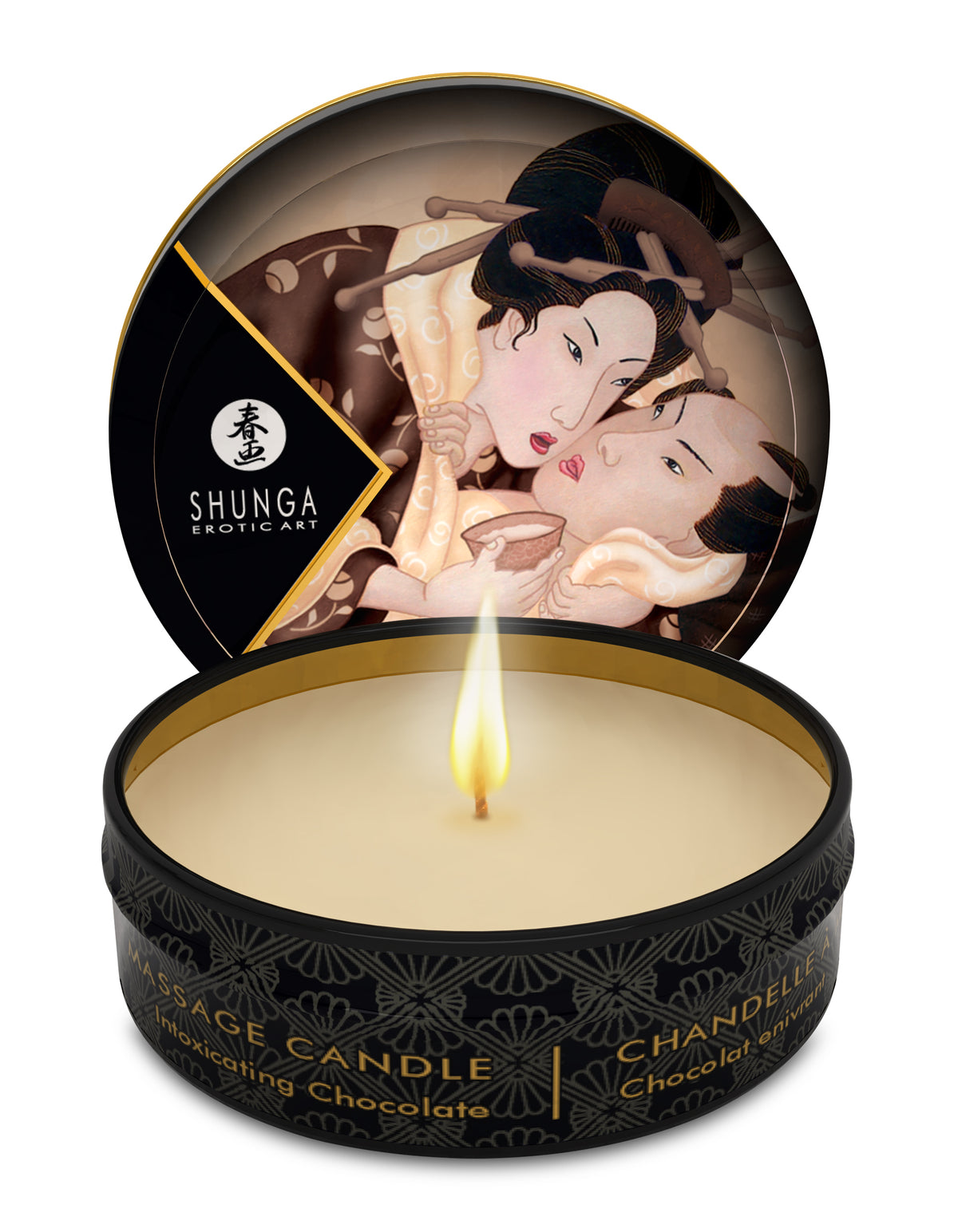 MINI MASSAGE CANDLE EXCITATION / INTOXICATING CHOCOLATE 1 OZ - SH4609