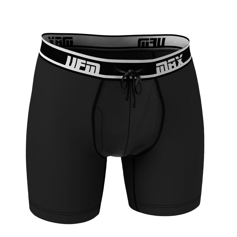 UFM Boxer Brief 6" - Polyester MAX Support - bb_p_6_3_blk_30E