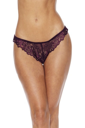 72107X - M&M Queen Lace Tanga - Lingerie-Pinkfoxxx