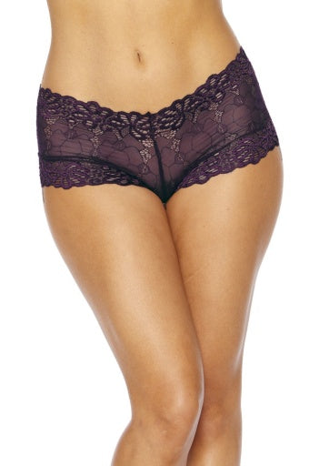 72110 - M&M Lace Boy Short - Lingerie-Pinkfoxxx