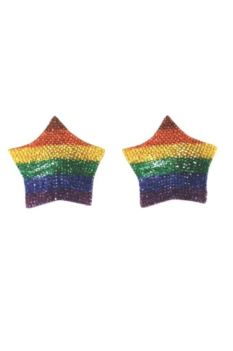 7265 - Rhinestone Star Rainbow Pasty
