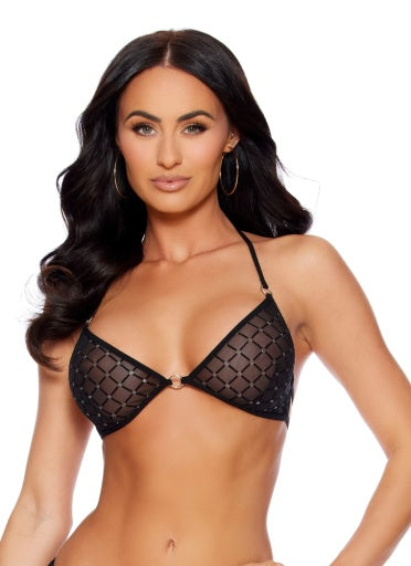 74237-Tri-Bra W/Rings - Lingerie-Pinkfoxxx