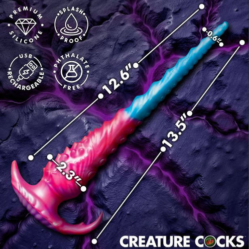 CREATURE COCK VIBROPUS VIBRATING SILICONE DILDO - XRAH751