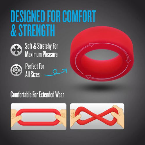 PERFORMANCE PLUS PURSUIT COCK RING RED - BN92008