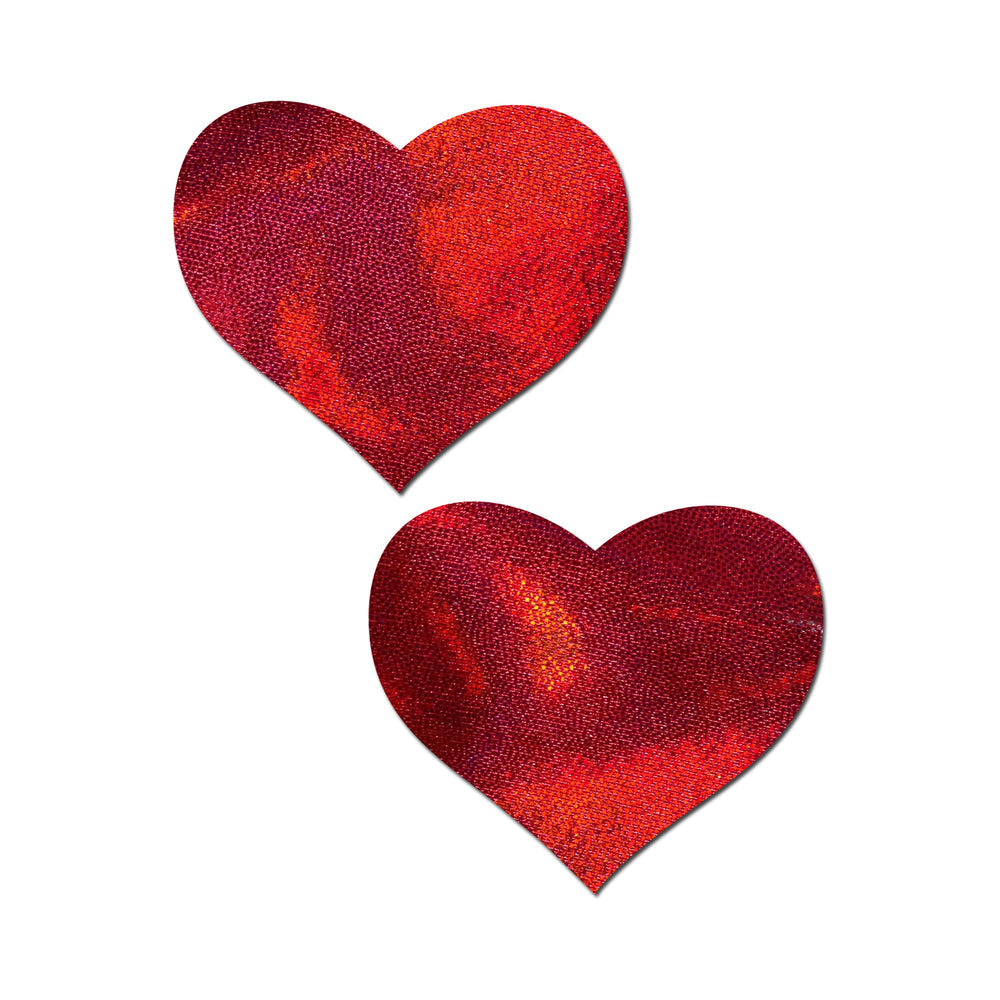 Pastease Everyday Reusable: Liquid Red Heart Pasties