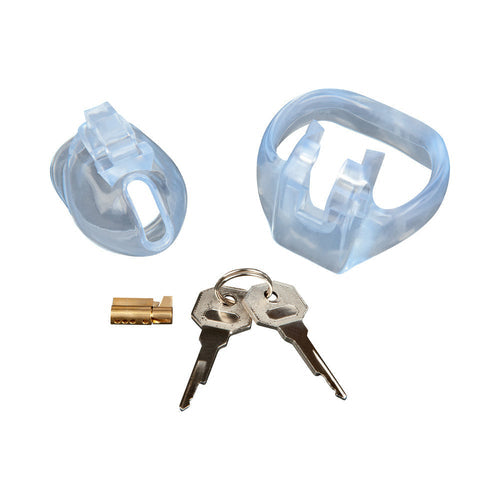 SMALL DICK ARCYLIC MINI CHASTITY CAGE - ELBLM5027