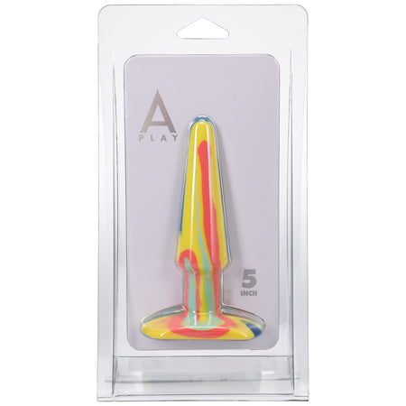 A-Play Groovy 5 in. Silicone Anal Plug Sunrise-Pinkfoxxx