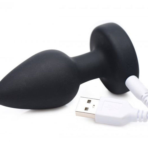 BOOTY SPARKS SILICONE LED PLUG VIBRATING SMALL - XRAG253S