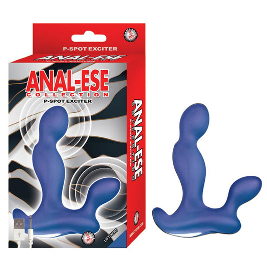 Anal-Ese Collection P-Spot Exciter - Blue-Pinkfoxxx