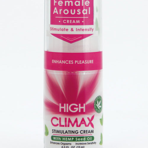 HIGH CLIMAX FEMALE STIMULANT W/HEMP SEED OIL 1/2 OZ - BAHC05