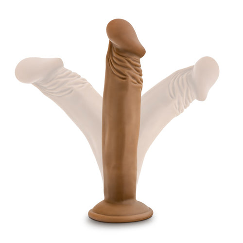 DR SKIN DR SMALL 6IN DILDO MOCHA - BN14627