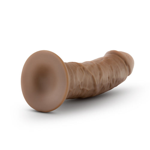 AU NATUREL 8IN DILDO W/ SUCTION CUP MOCHA - BN55807