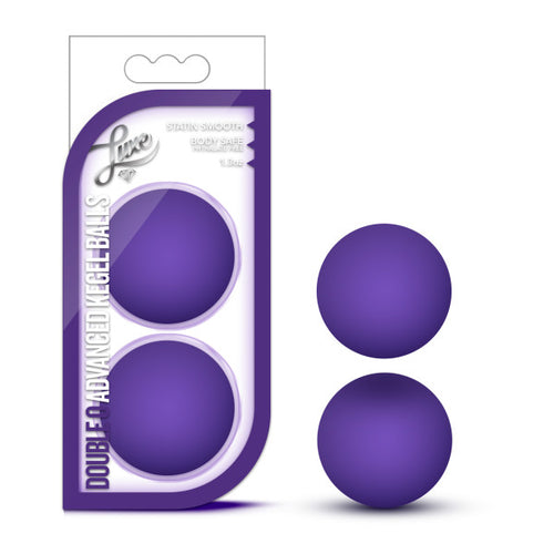 LUXE DOUBLE O KEGEL BALLS 1.3 OZ PURPLE - BN56401