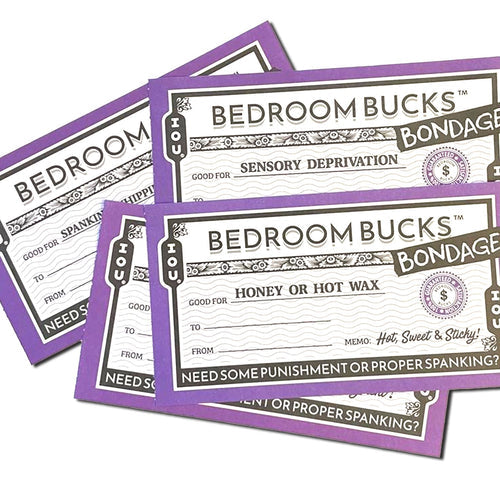 BEDROOM BONDAGE BUCKS 30 COUPON BOOK - BLCCB02