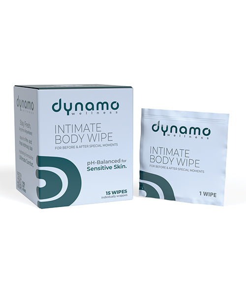 SCREAMING O DYNAMO WELLNESS INTIMATE BODY WIPES 15 PACK - SCRDWIW15