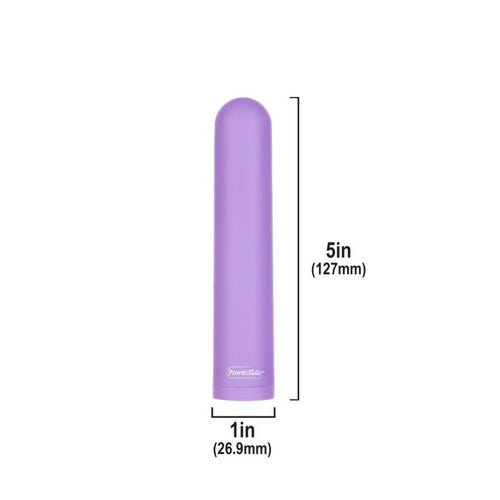 POWERBULLET EEZY PLEEZY 5 IN VIBE RECHARGEABLE PURPLE (Out Beg Dec) - BMS24115