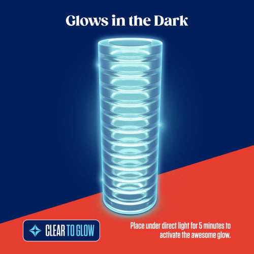 RIZE RIBZ GLOW IN THE DARK SELF LUBRICATING STROKER CLEAR - BN06309