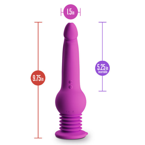 IMPRESSIONS NEW YORK GYROQUAKE DILDO PURPLE - BN32501