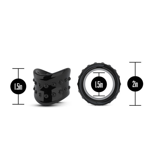 STAY HARD BEEF BALL STRETCHER SNUG X LONG 1IN DIAMETER BLACK - BN93315